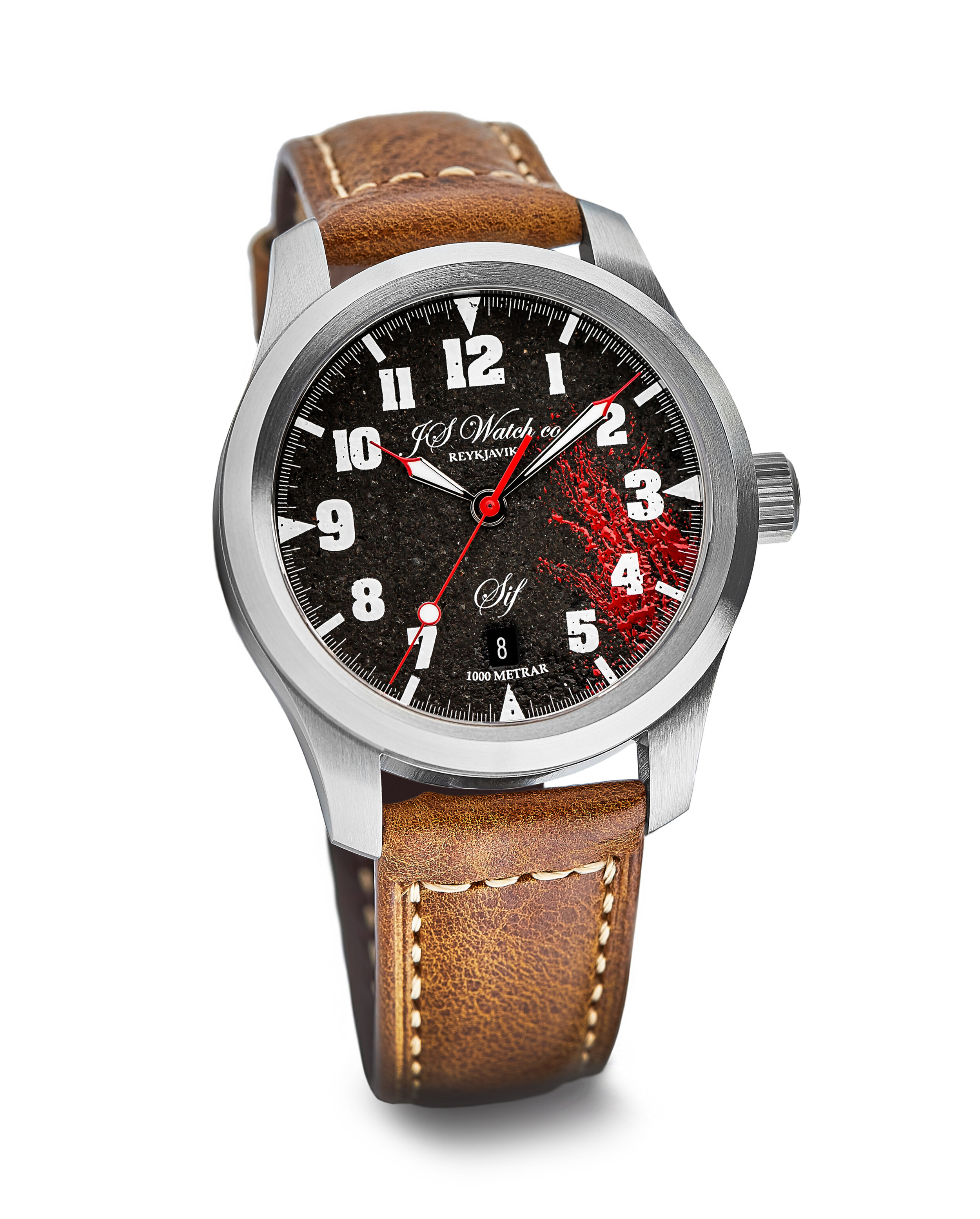 JS Watch Company Reykjavik — Sif NART Volcano Red